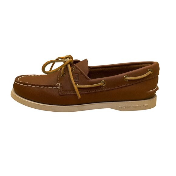 Sperry Women’s Brown Leather Casual Slip-On Top Sider Boat Shoes Size 6M - Picture 4 of 8